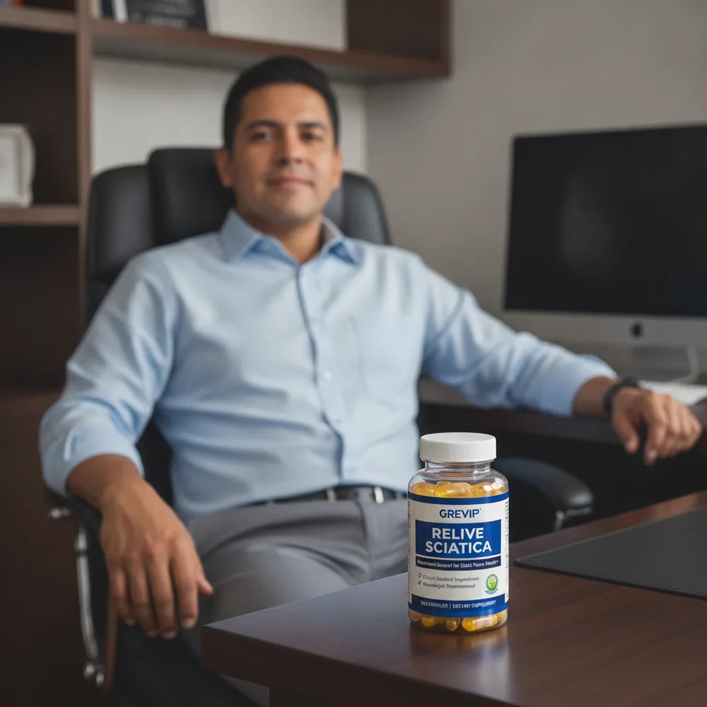 GREVIP Relieve Sciatica 💊 Apoyo Nervio Ciático x120 Cápsulas