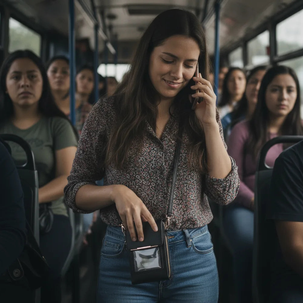 ENDAYCON Bolso Cruzado con Ventana Táctil 📱 para tu Celular
