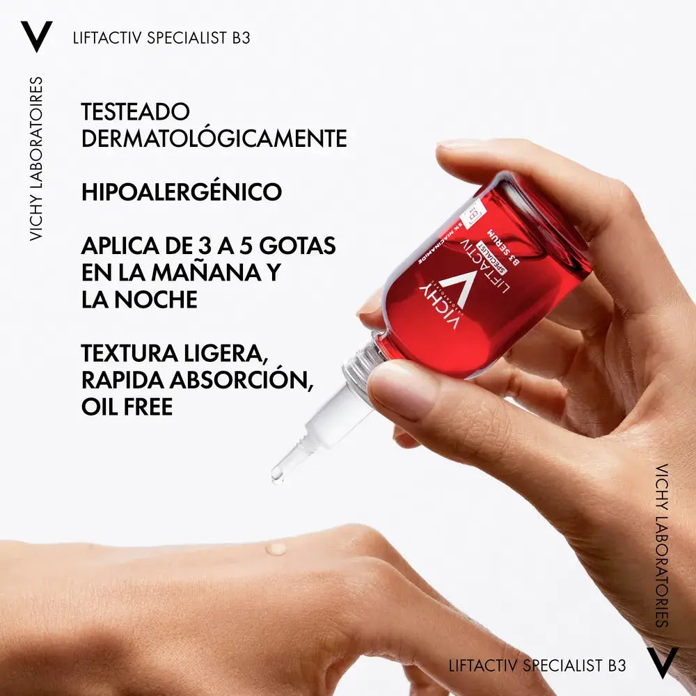 Vichy Liftactiv B3 Serum: El secreto dermatológico para una piel sin imperfecciones y visiblemente más joven.