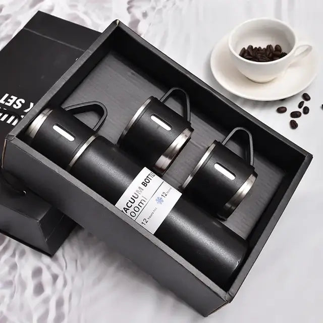 ☕❄️ Set de Termo y Taza Premium de Acero Inoxidable