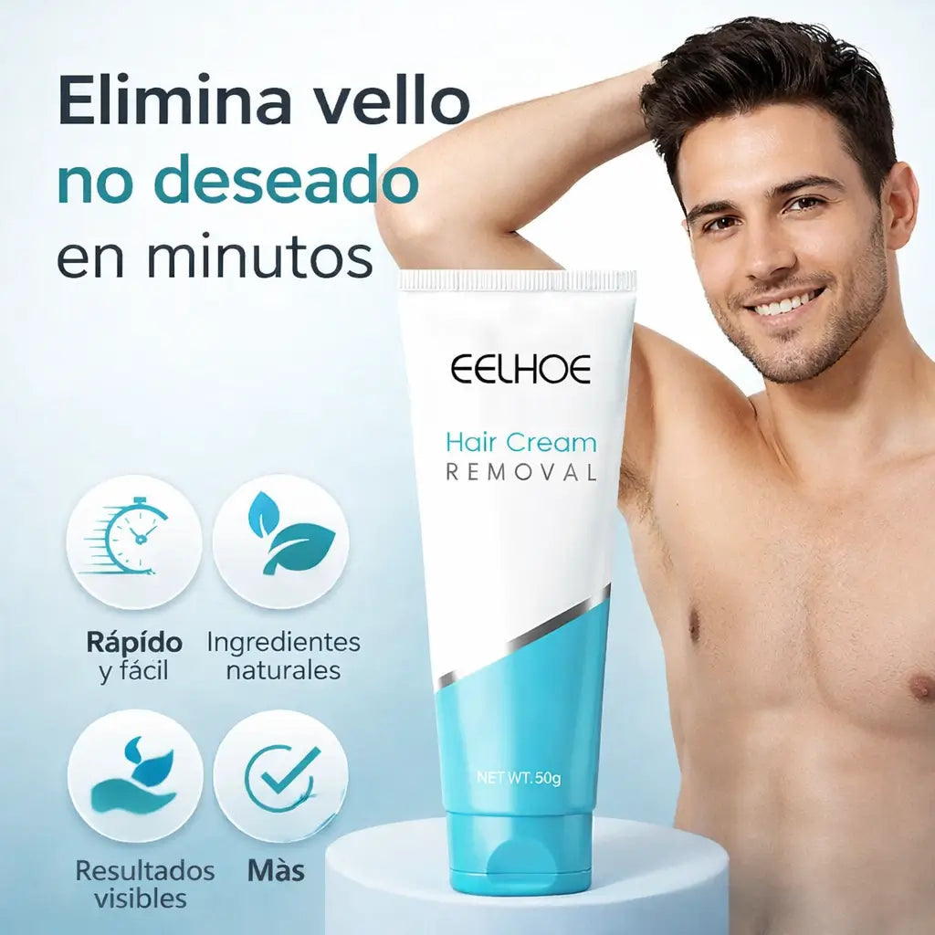 Crema Depiladora — La Única Crema 100% Natural Que Te Deja Suave, Sin Dolor y Sin Irritación en Minutos