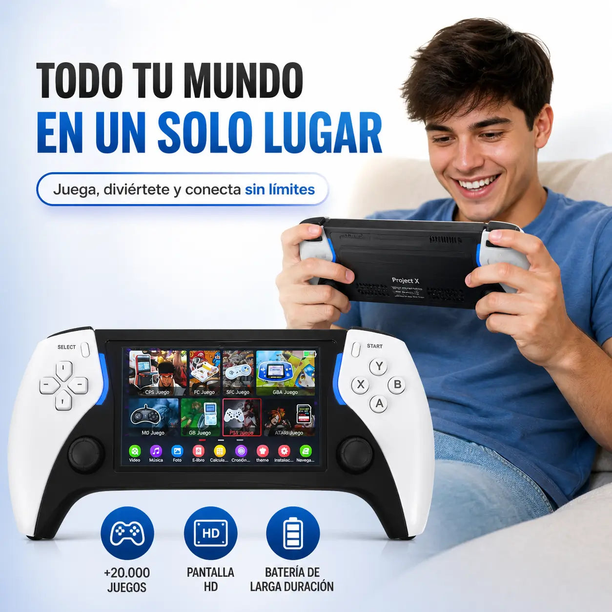 Consola Retro Portátil — +10.000 Juegos Clásicos en Tu Bolsillo