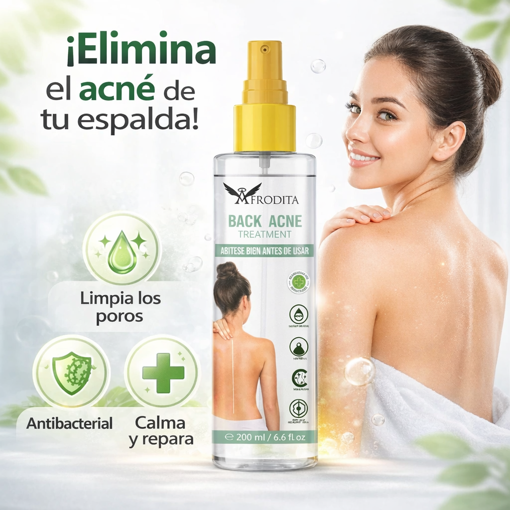 ❌ ¿Vergüenza al mostrar tu espalda? Ayuda a reducir el acné corporal desde casa