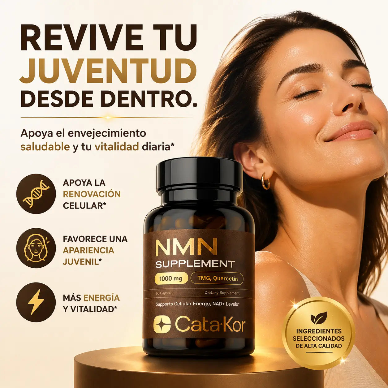 Cata-Kor NMN 4 en 1 — Energía Celular y Claridad Mental