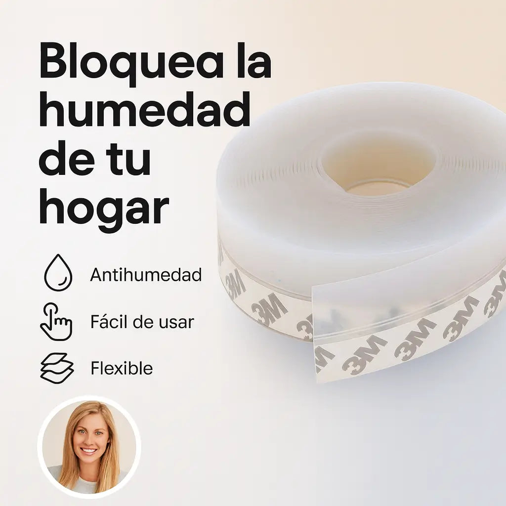 Cinta Adhesiva Sellado Puertas Ventanas