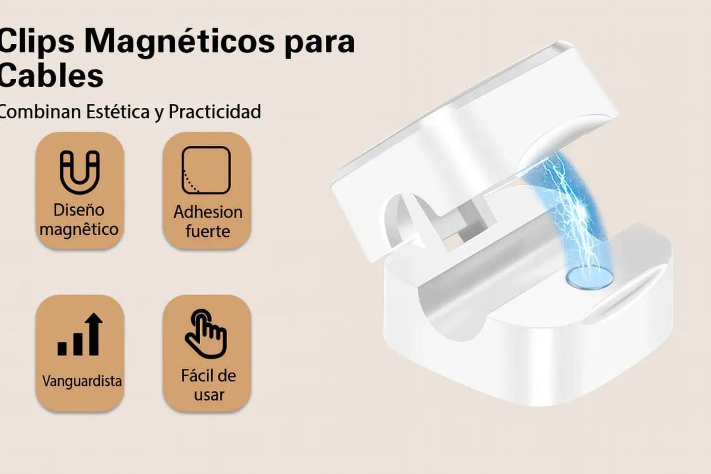PACK X 6 I Organiza tus Cables en 3 Segundos y Olvídate del Desorden para Siempre