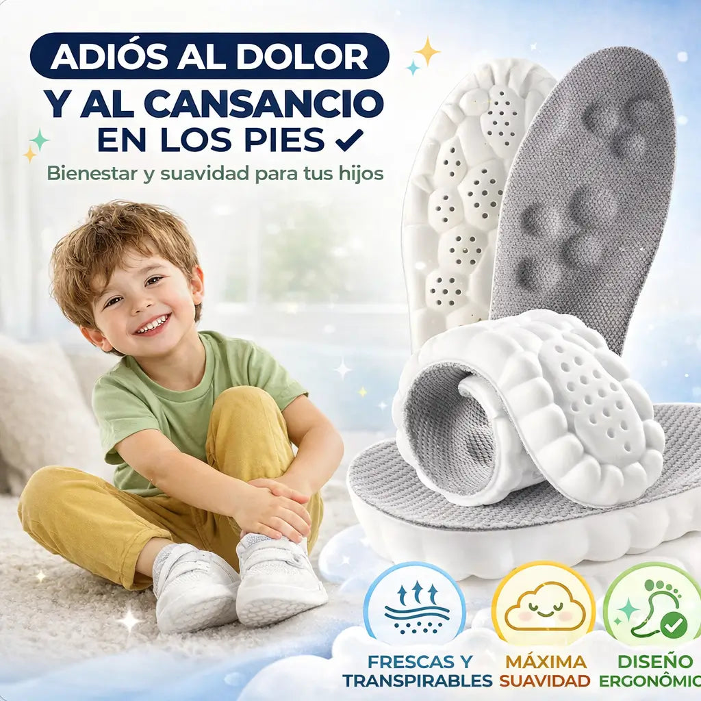 Plantillas Cloud 4D: Camina en las nubes y olvídate de los pies cansados al final del día.