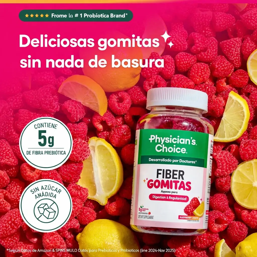 Gomitas Fiber Gummies: Recupera tu ligereza y regularidad con solo 2 gomitas al día.