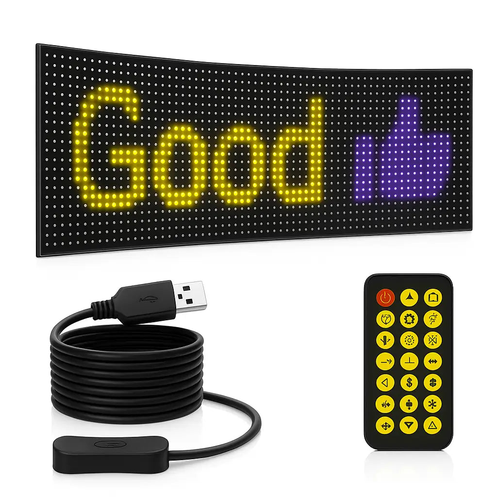 Panel LED Matrix para Auto – Efecto Ojo Demoníaco que transforma tu carro