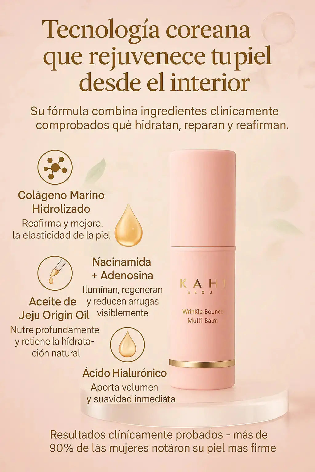 Kahi Seoul –Iluminador Anti-edad: piel más firme, luminosa y joven en semanas