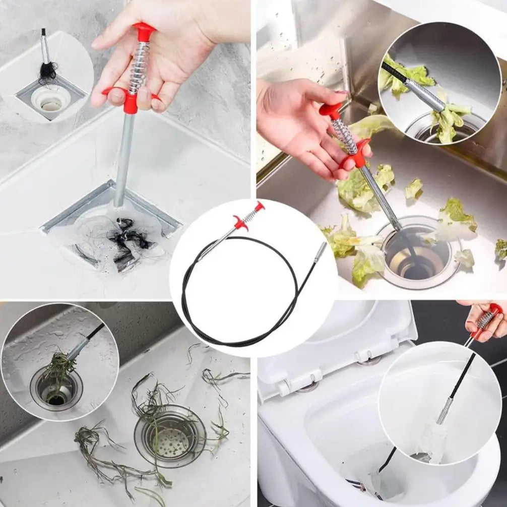 Sonda Destapa Cañería 160 cm-Destapa cañerias sin esfuerzo