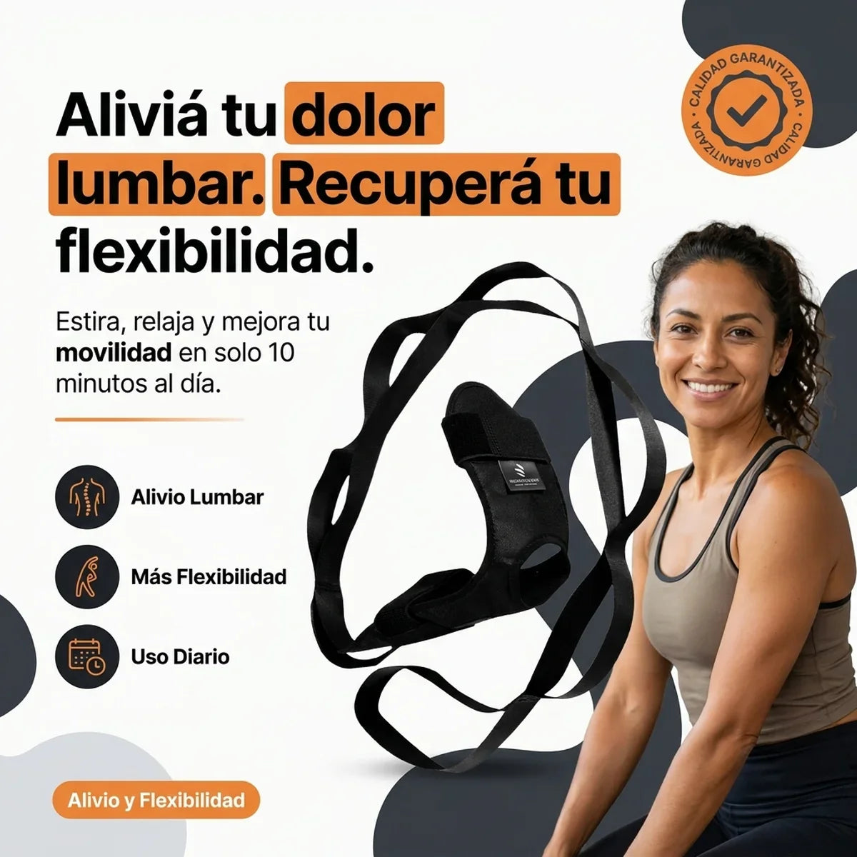 Cinta Ortopédica de Estiramiento - Alivio Lumbar y Flexibilidad - 1-hero