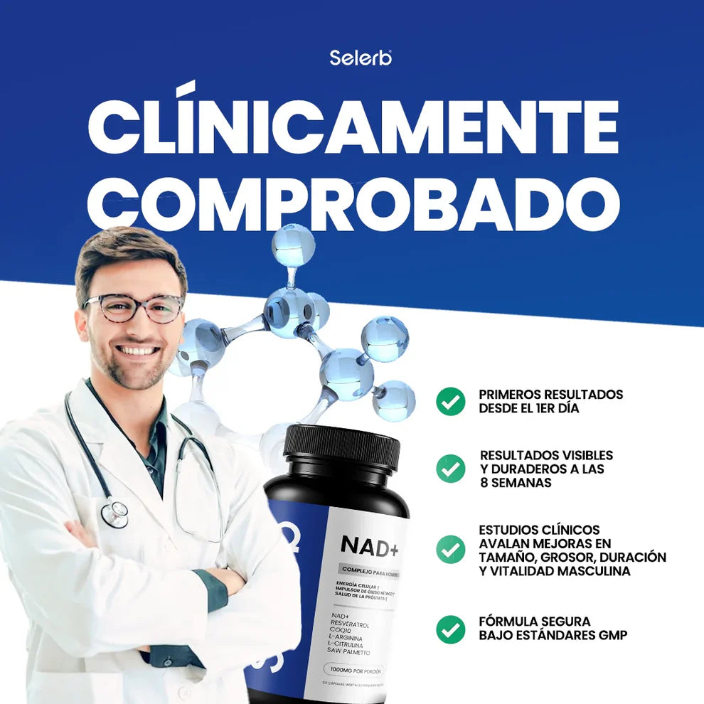 Nad+ Selerb Apoya tu vitalidad masculina y siéntete activo durante todo el día