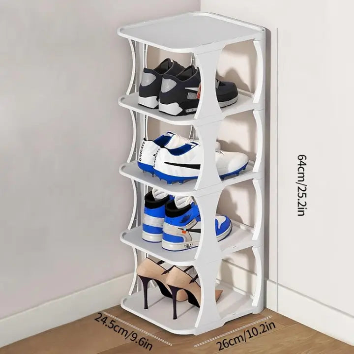 Organizador de zapatos: Dile adiós a la montaña de zapatos. Organización vertical de lujo en menos de 5 minutos