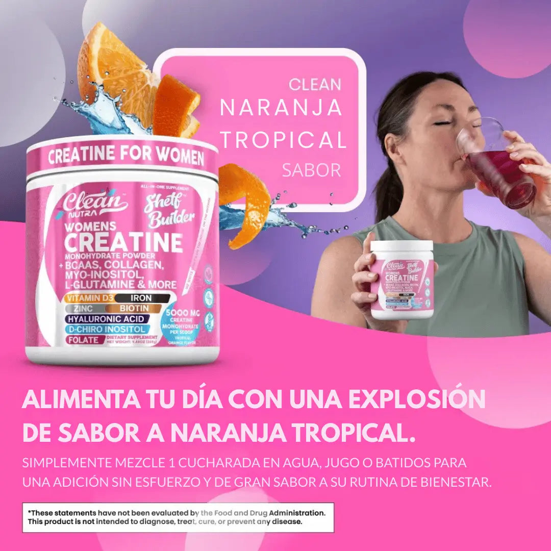 Creatina For Women con inositol shetf builder