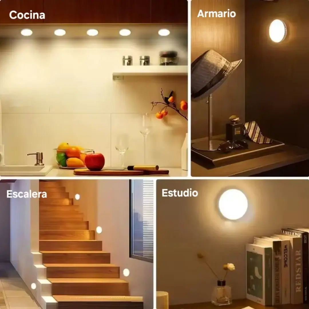 Iluminación Inteligente para tu Hogar sin Cables – Kit x3 LED con Sensor