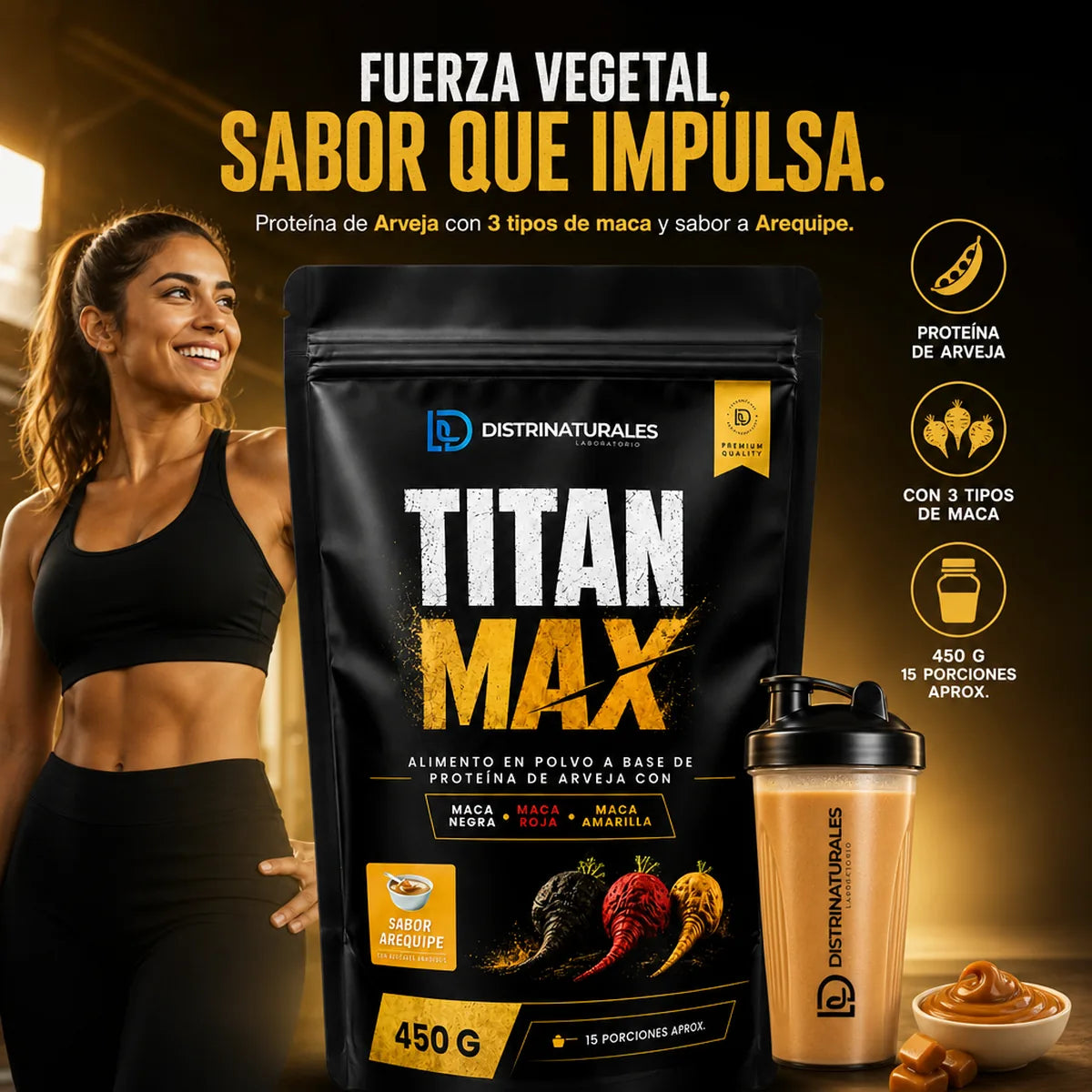 Titan Max 🔥 Maca Negra, Roja y Amarilla para tu Vigor Masculino