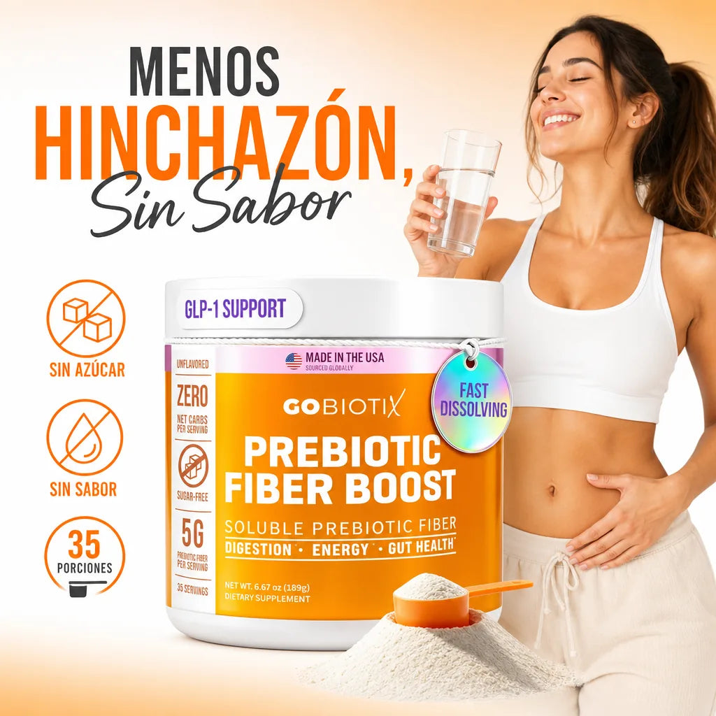Fibra Prebiótica en Polvo 🌾 Digestión y Menos Hinchazón