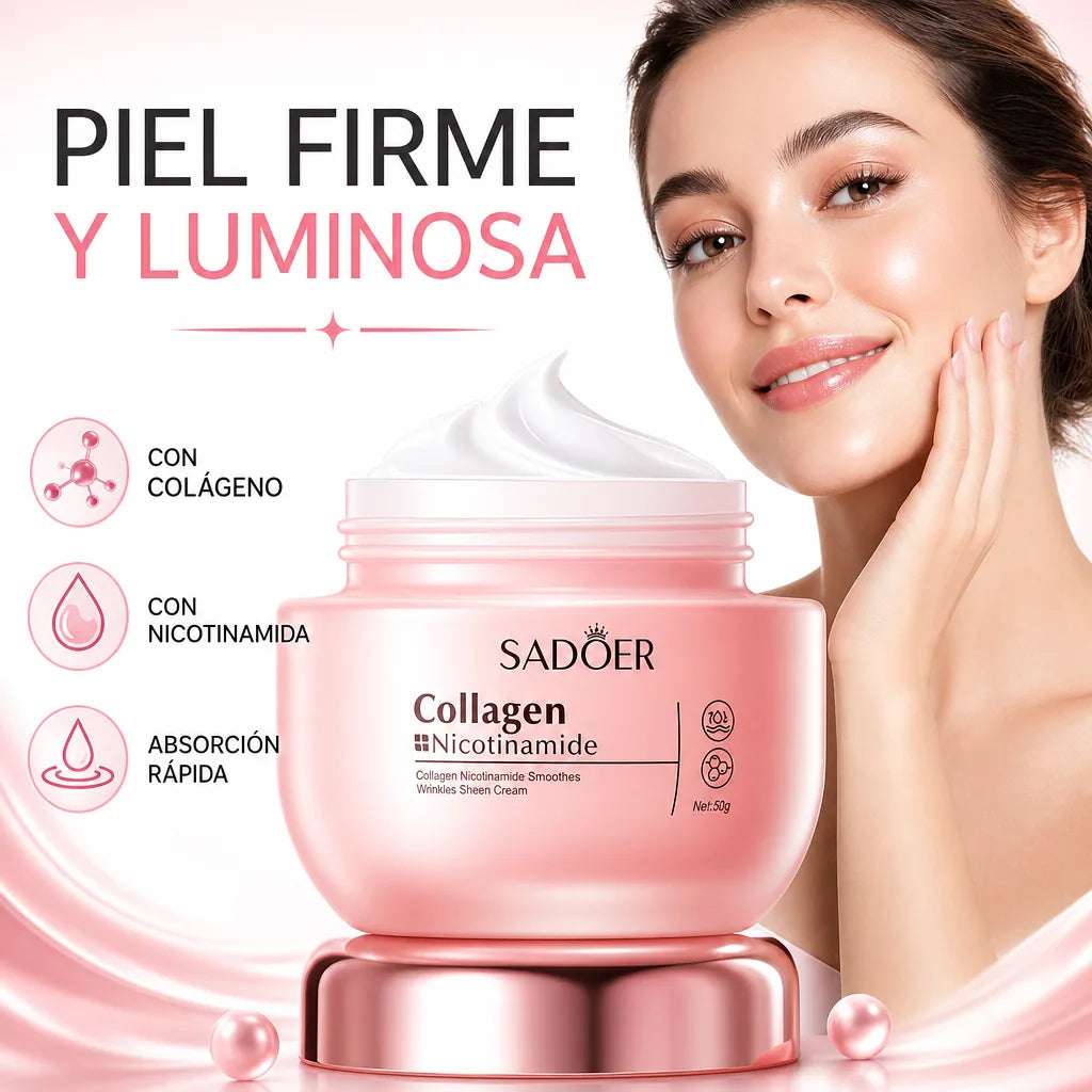 SADOER Crema Collagen + Nicotinamide ✨ Ilumina y Reafirma tu Piel