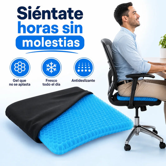 Cojín de Gel en Panal 🪑 Siéntate Sin Molestias
