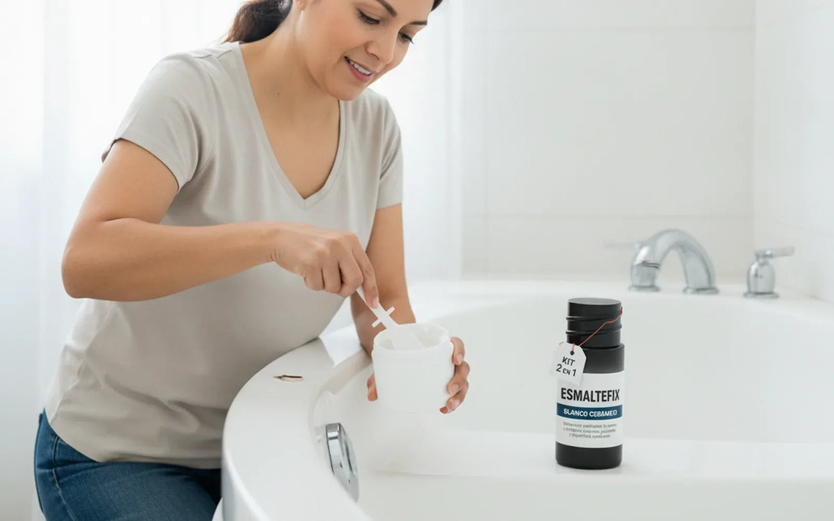 EsmalteFix Kit Reparador 2 en 1 🛁 Cerámica Como Nueva
