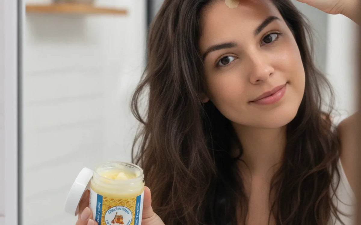 GlacierGlow Bálsamo Natural 🍯 Para Piel con Eczema y Psoriasis