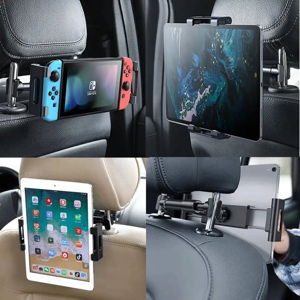 Soporte Universal para Tablet en Carro – ¡Viajes felices y sin tablet volando! 🚗✨