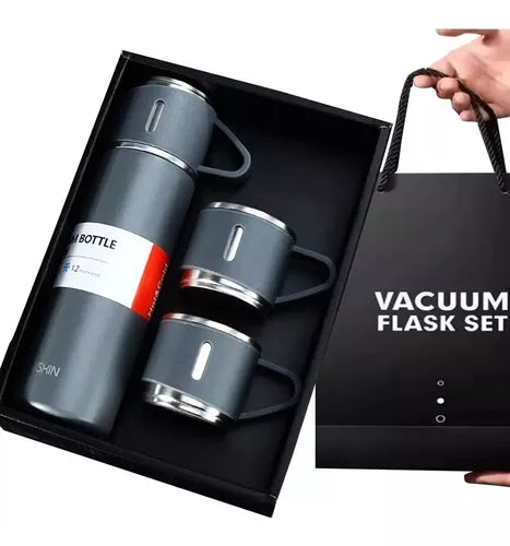 ☕❄️ Set de Termo y Taza Premium de Acero Inoxidable
