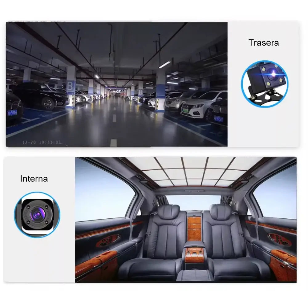 📸DASHCAM ULTRA|TRIPLE CÁMARA|FULL HD 1080P|VISIÓN NOCTURNA🔥🎥