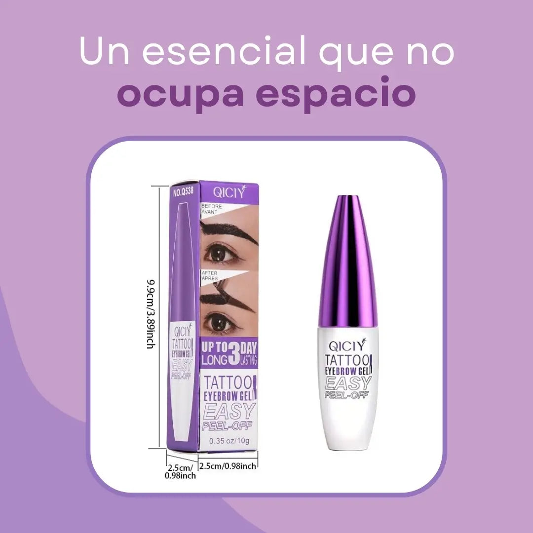 Gel Para Cejas Qiciy-la solución resistente al agua que no se corre