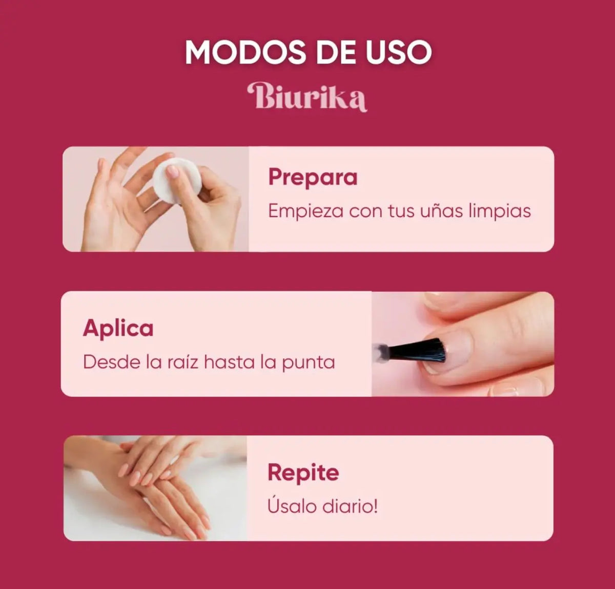 Esmalte Endurecedor Uñas de Titanio BIURIKA