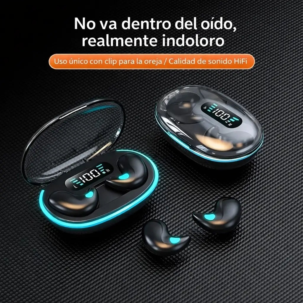Audífonos  Bluetooth 5.3: Olvida el dolor en los oídos y duerme con tu música favorita.