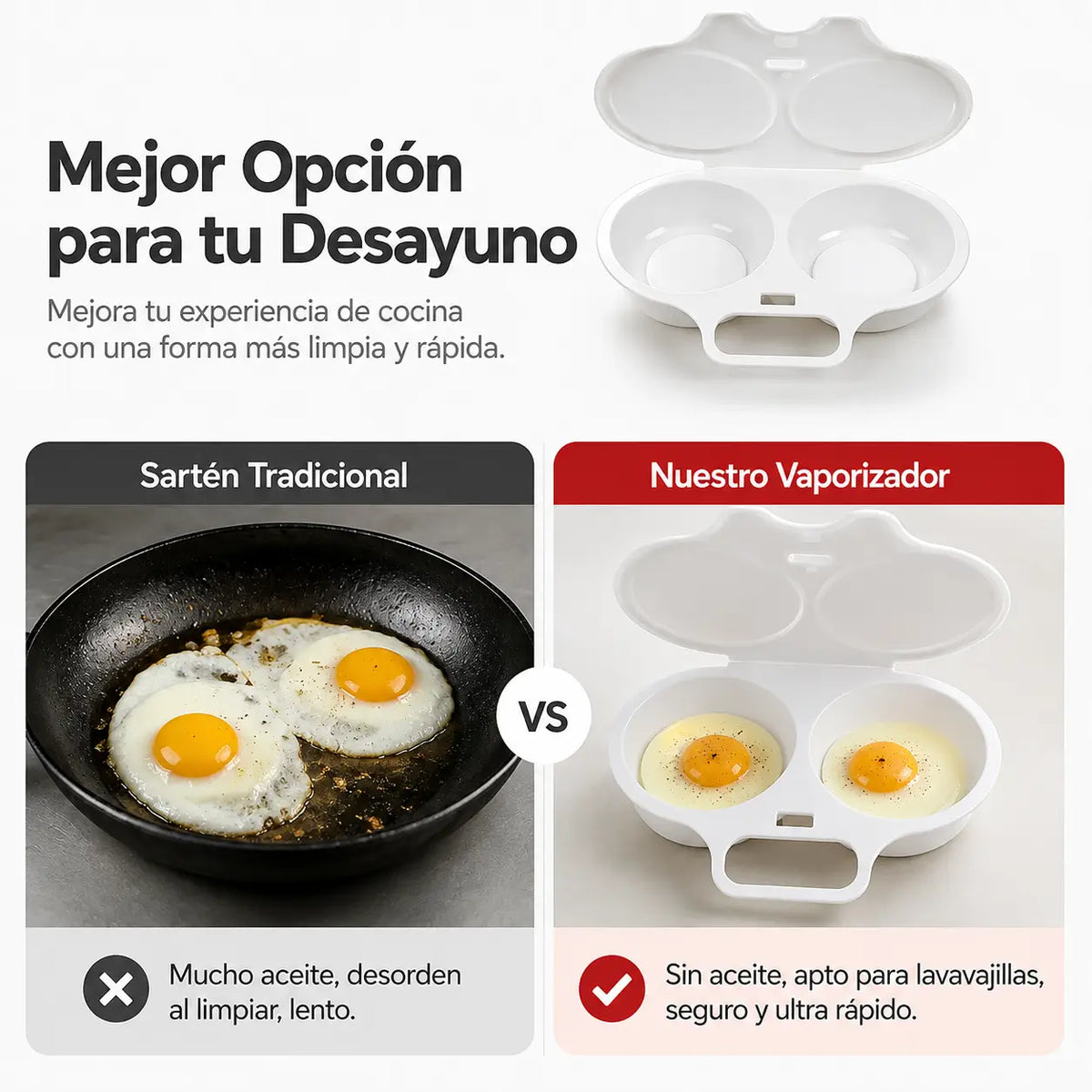 Hervidor de Huevos para Microondas