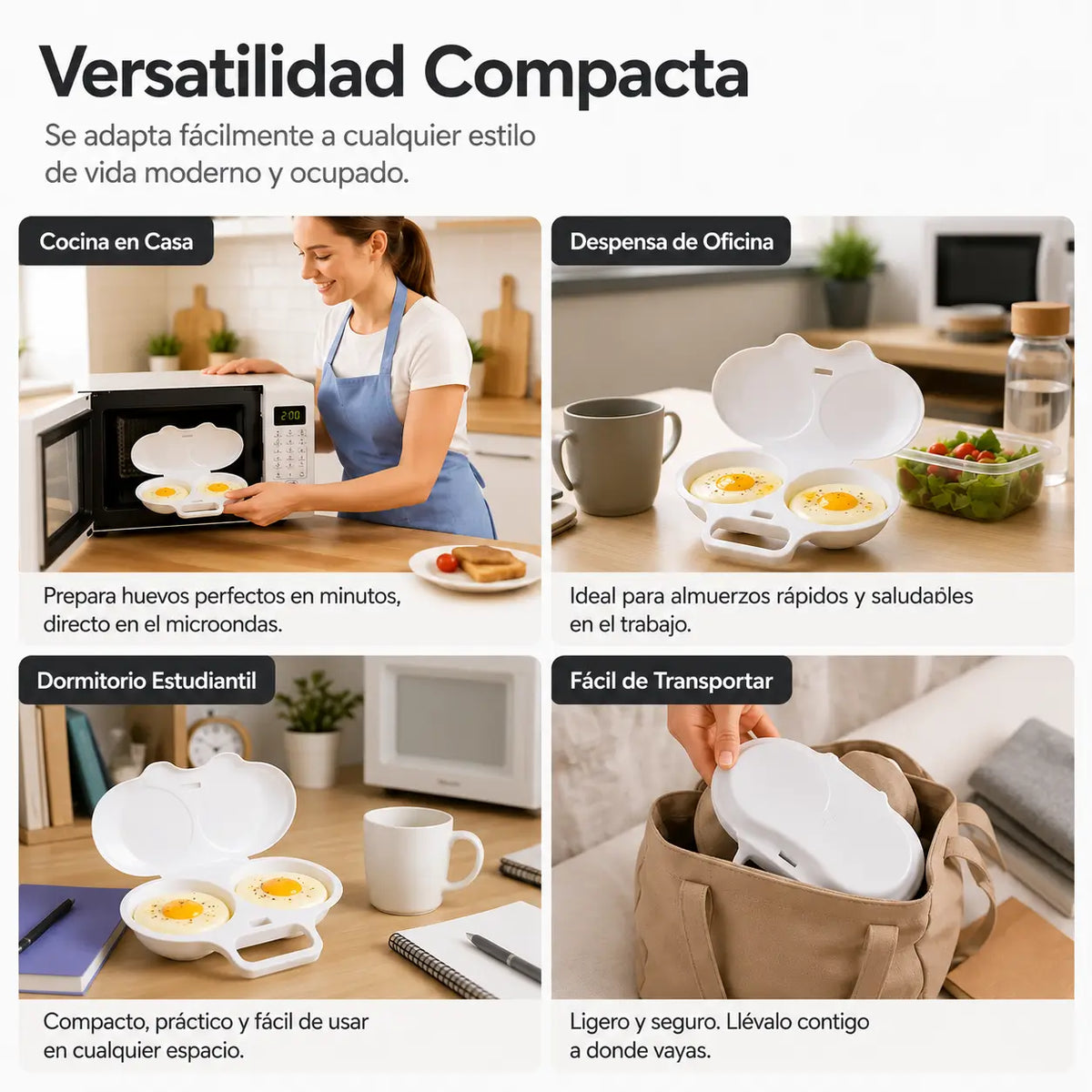 Hervidor de Huevos para Microondas