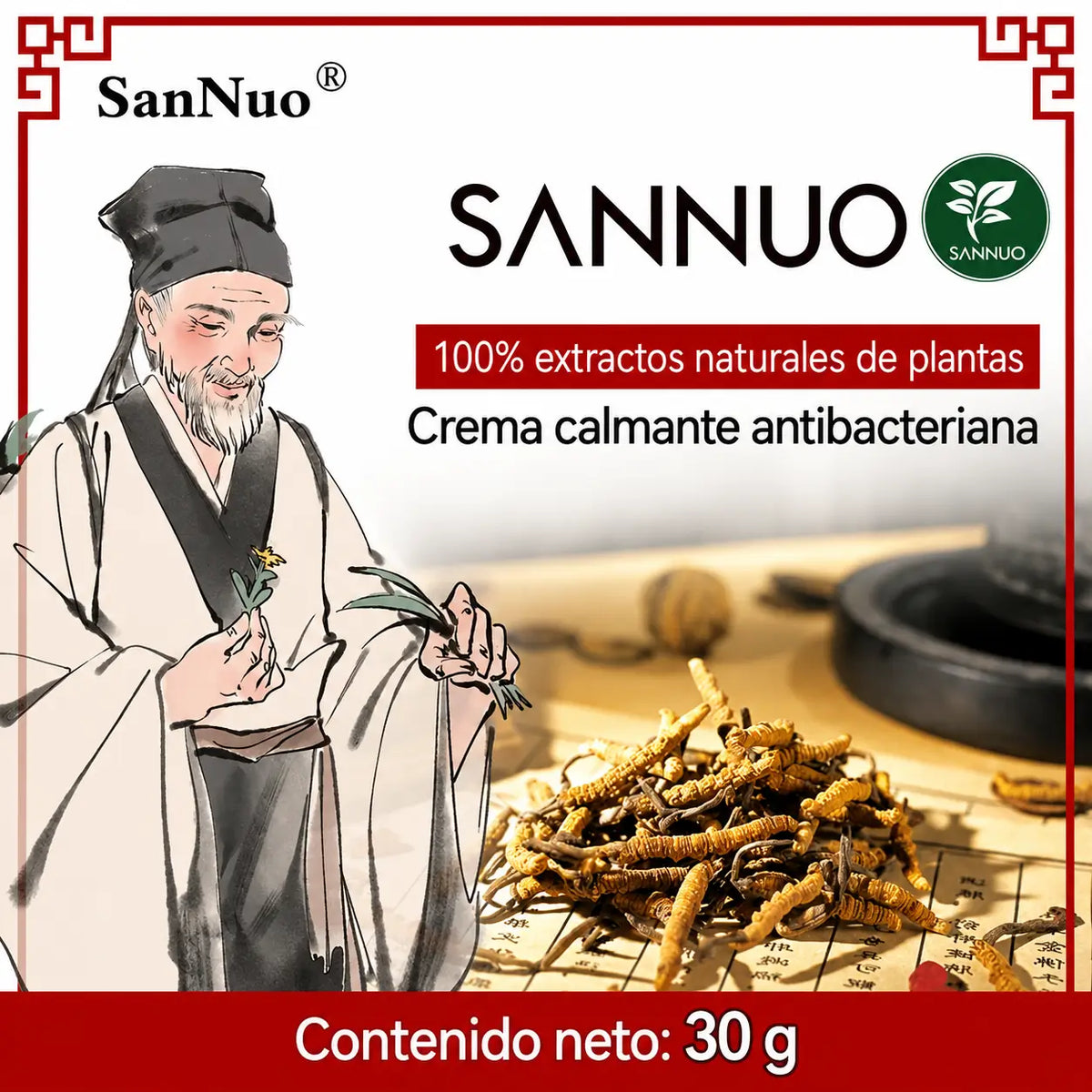 SanNuo Crema Alivio Picazón e Irritación en la Piel