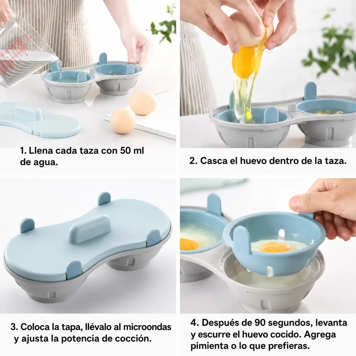 Hervidor de Huevos para Microondas