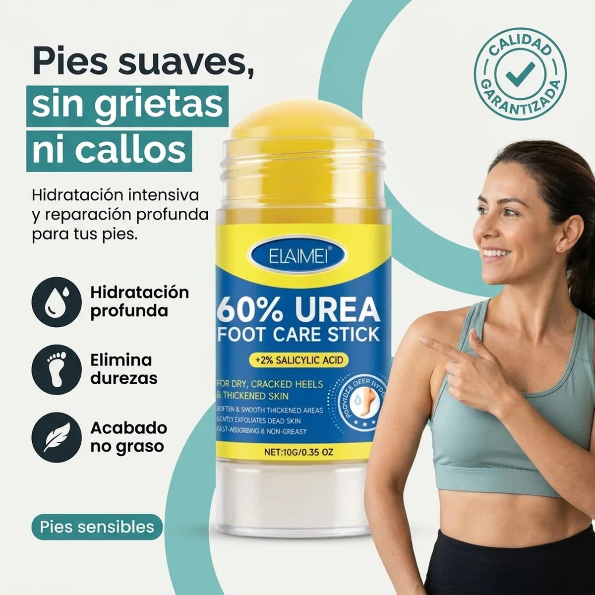 Barra de Urea 60% + Ácido Salicílico 2% - Cuidado Intensivo de Pies - 1-hero