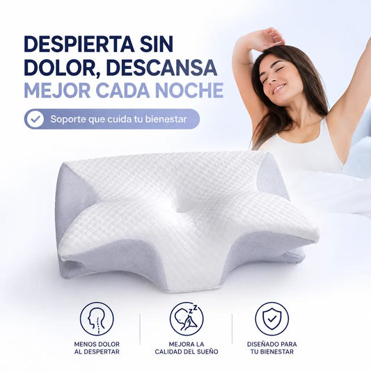 Almohada Cervical Ortopédica Mariposa Memory Foam