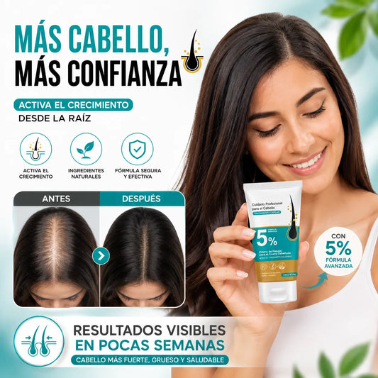 Minoxidil 5% Crema Capilar — Crecimiento de Cabello y Cejas