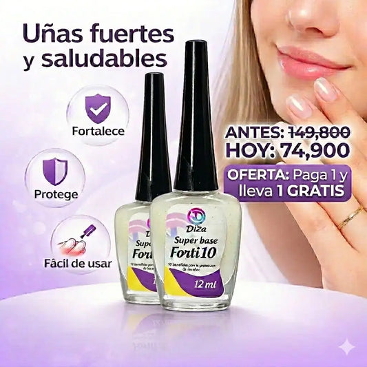 Base Forti 10: El secreto profesional para unas uñas largas, blindadas y naturales.