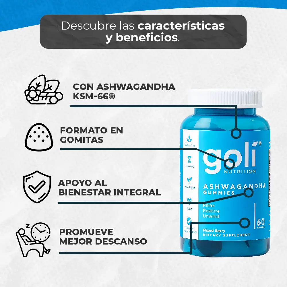 GOMAS GOLI NUTRITION CON ASHWAGANDHA