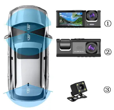 📸DASHCAM ULTRA|TRIPLE CÁMARA|FULL HD 1080P|VISIÓN NOCTURNA🔥🎥