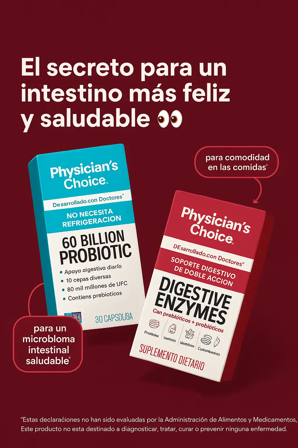 60 Billion Probiotic + Digestuve Enzimes