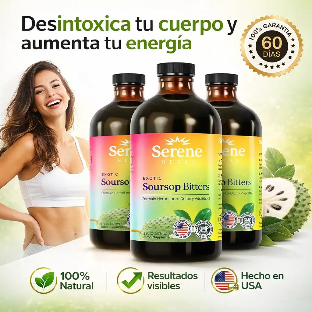Soursop Bitters™ (PACK DE 2 BOTELLAS) — El Amargo de Guanábana que Limpia tu Cuerpo, Activa tu Metabolismo y Refuerza tus Defensas en Semanas