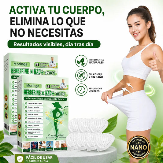✨ NAD+ Slim Patch 10X – Parche Inteligente con NAD+, Berberina y Moringa