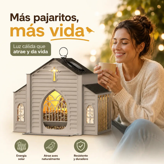 🕯️ LumiChurch Solar – Lámpara solar decorativa estilo iglesia vintage