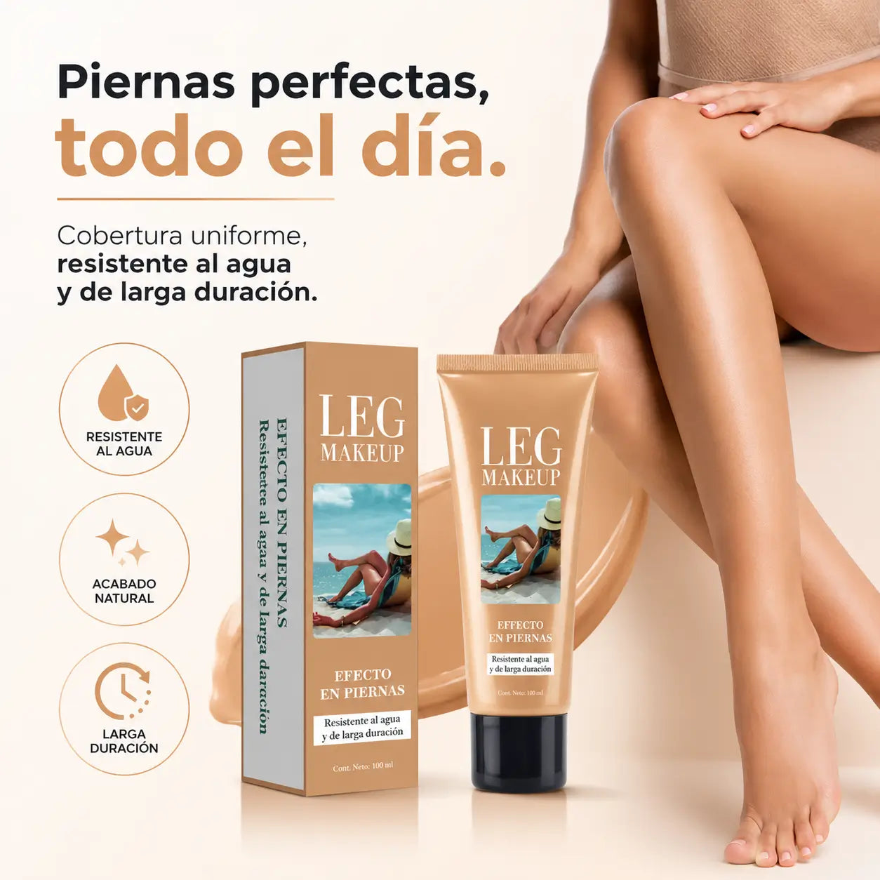 Piernas Impecables al Instante: Leg Makeup Cobertura Perfecta ✨🦵