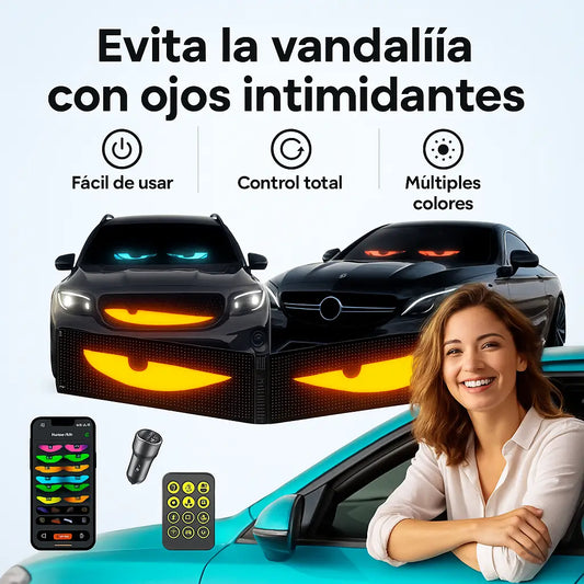 Panel LED Matrix para Auto – Efecto Ojo Demoníaco que transforma tu carro