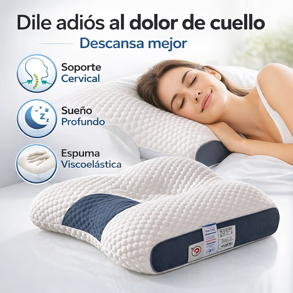 Adiós Rigidez y Dolor — Almohada Ergonómica Que Transforma Tu Sueño