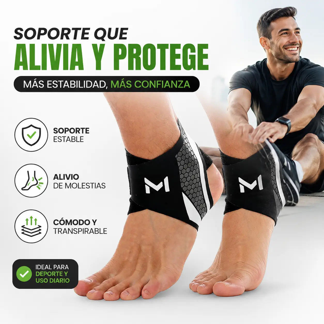 Tobilleras de Compresión Ajustable (PAR) - Soporte Deportivo 🦵🏃‍♀️